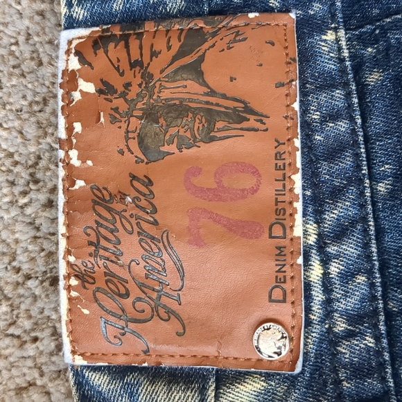 The Heritage by America men's blue denim size 32X33 pants - Picture 10 of 15